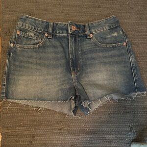 Garage Dark Blue Jean Shorts